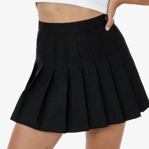 Los Angeles Apparel Tennis Skirt in Black Size Medium
